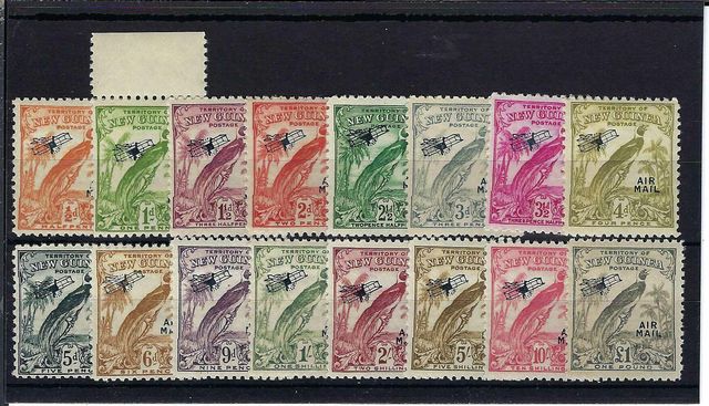 Image of New Guinea SG 190/203 UMM British Commonwealth Stamp